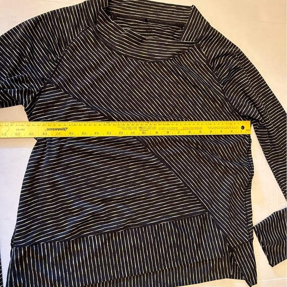 Prana Alicia stripped long sleeve mock neck pull over women’s top Sz-XL Z1 - Picture 8 of 8